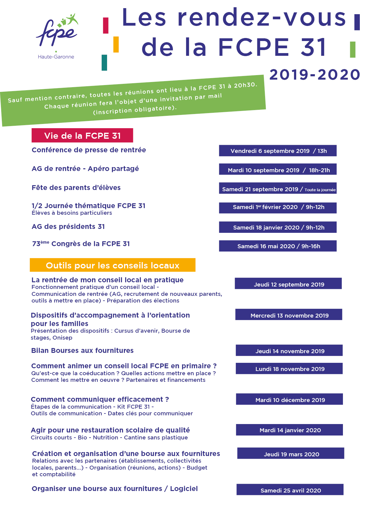 Formations FCPE 31