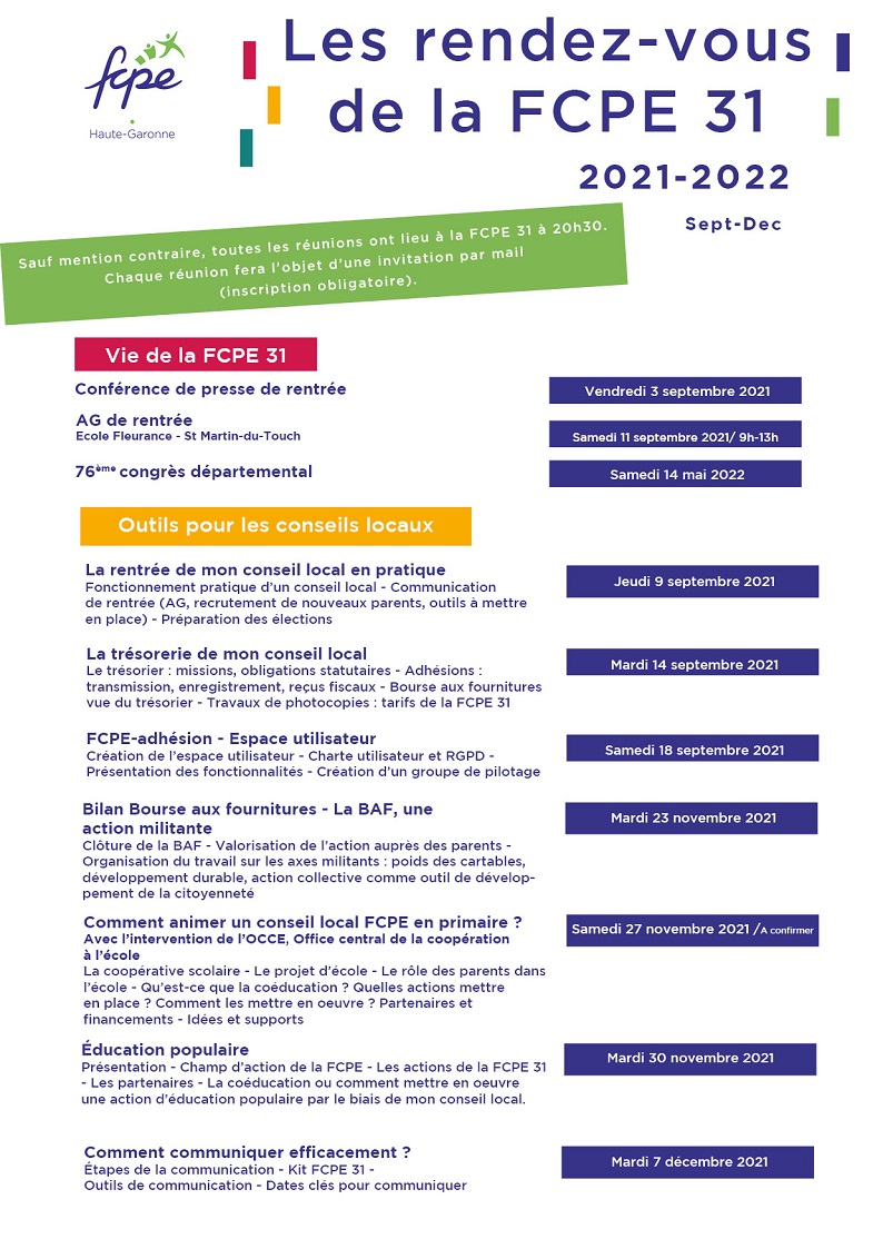 Formations FCPE 31