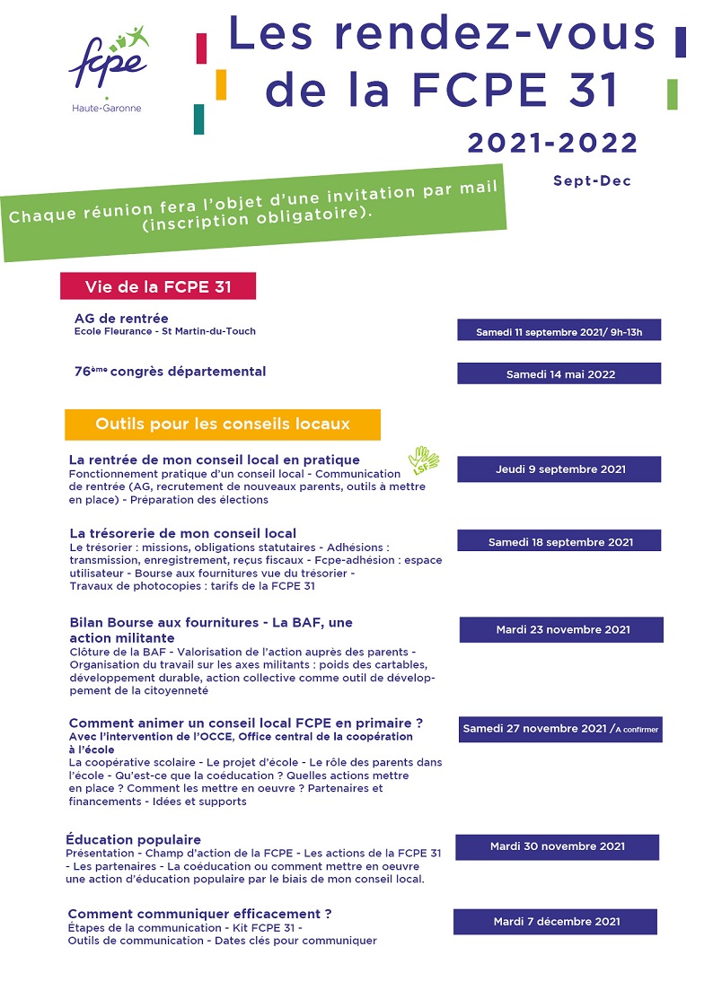 Formations FCPE 31