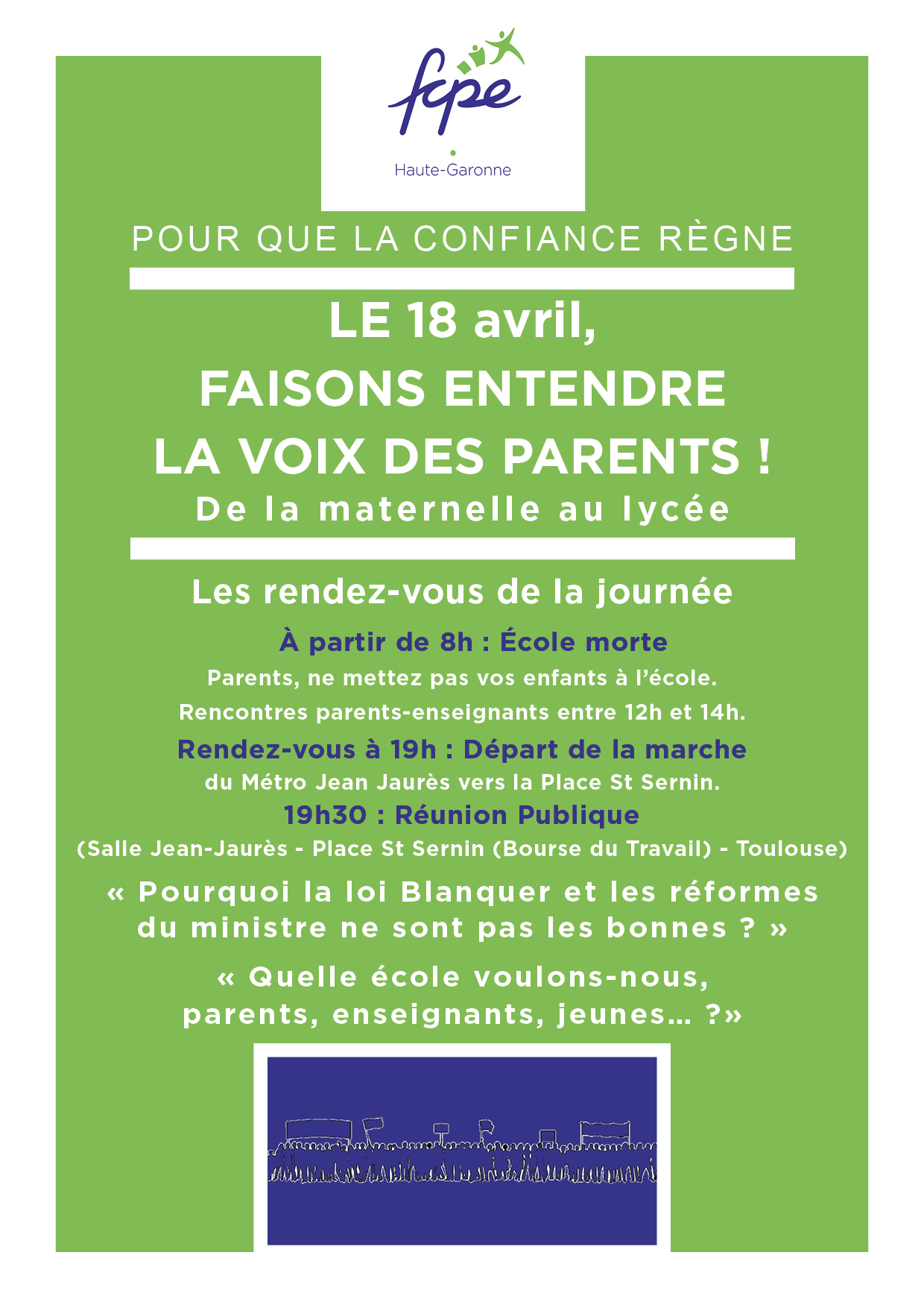 18 avril grève des parents