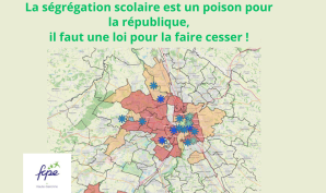 La ségrégation scolaire est un poison pour la république, il faut une loi pour la faire cesser !