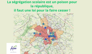 La ségrégation scolaire est un poison pour la république,  il faut une loi pour la faire cesser ! 