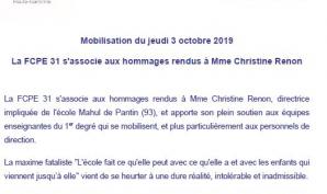 Hommage Christine Renon