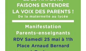 Mobilisation le 25 mai 