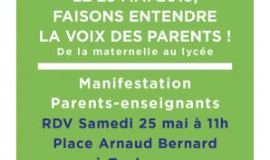 Mobilisation le 25 mai 